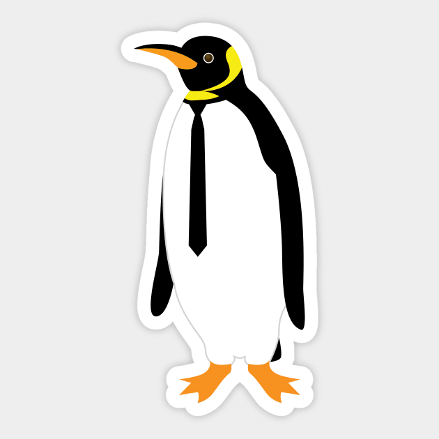 Classy Penguin Sticker by tonydesign